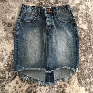 One x One Teaspoon 2020 Jean Skirt